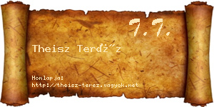 Theisz Teréz névjegykártya